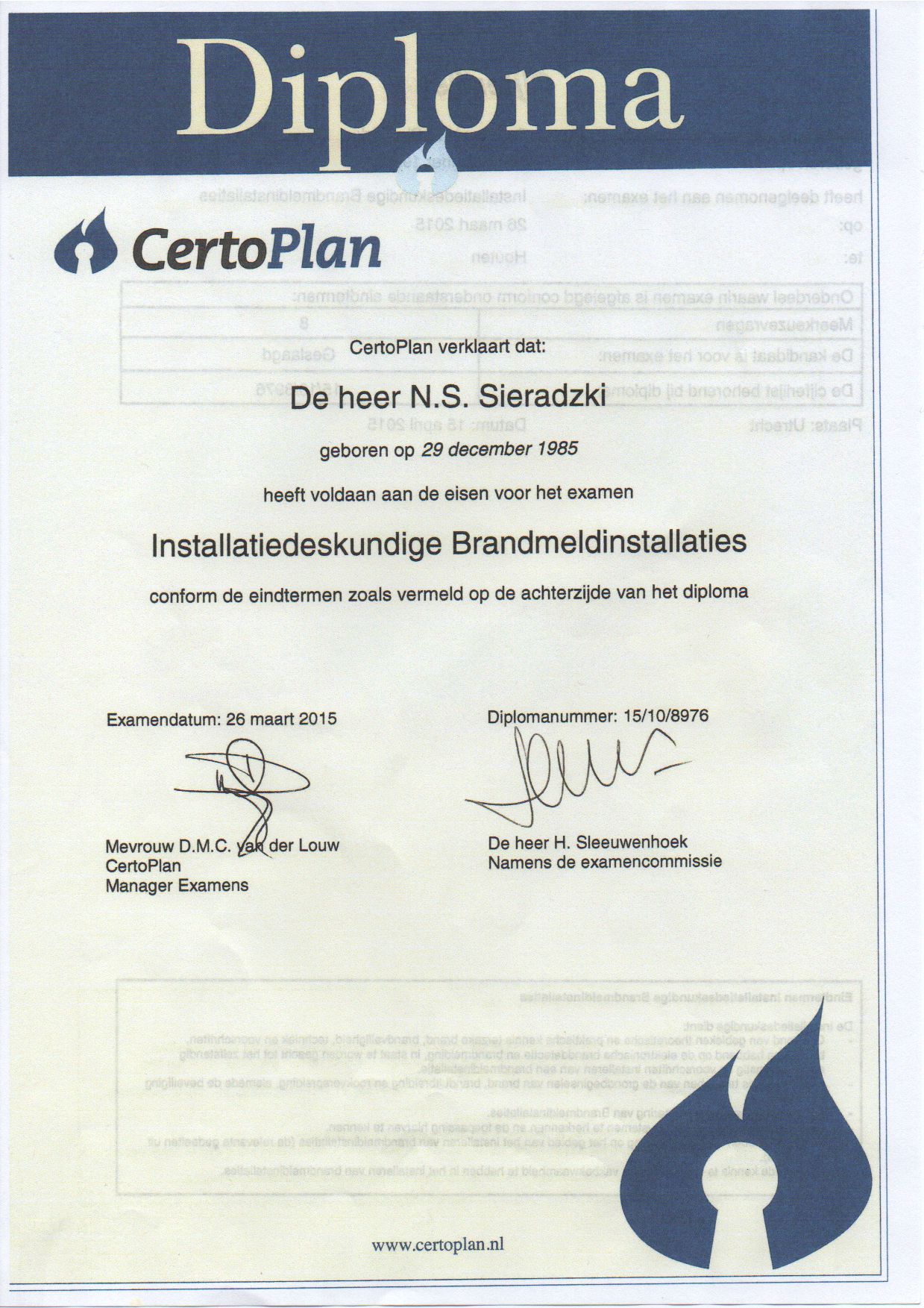 installatiedeskundige brandmeldinstallaties